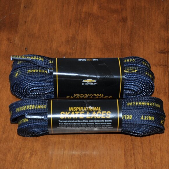 Team Canada Chevy Power Play Gear Inspiration Skate Laces NEW - Picture 2 of 5